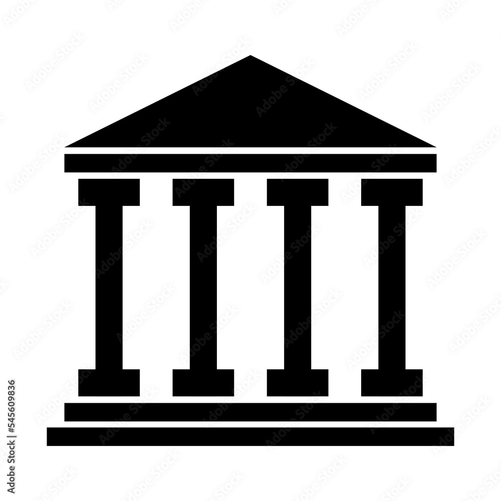Building university architecture icon, museum roman symbol, flat design vector illustration Building university architecture icon, museum roman symbol, flat design vector illustration