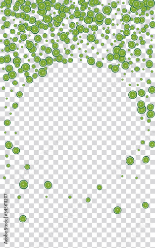 Yellow Fruit Background Transparent Vector. Flying Illustration. Green Lemon Diet. Summer Lemon Green Pattern.