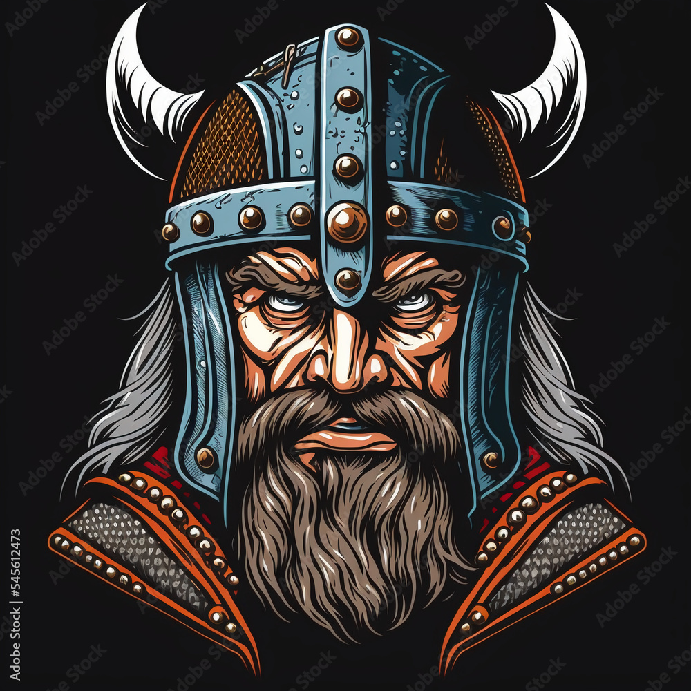 Viking Warrior Vector Logo Generative Ai Stock Illustration Adobe Stock