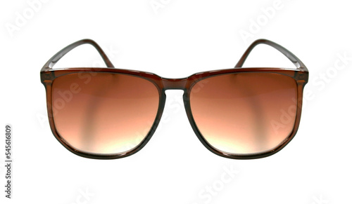 black eye glasses isolated on white background png file
