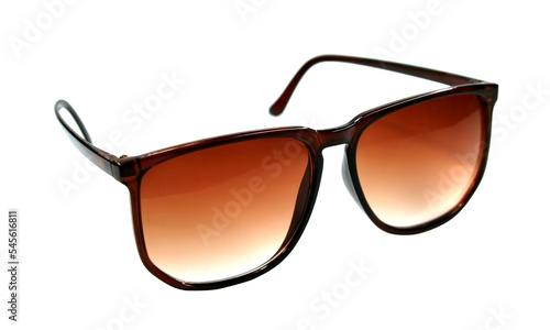 black eye glasses isolated on white background png file