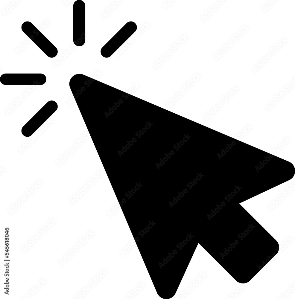 Cursor Click glyph Icon Cursor Click glyph Icon