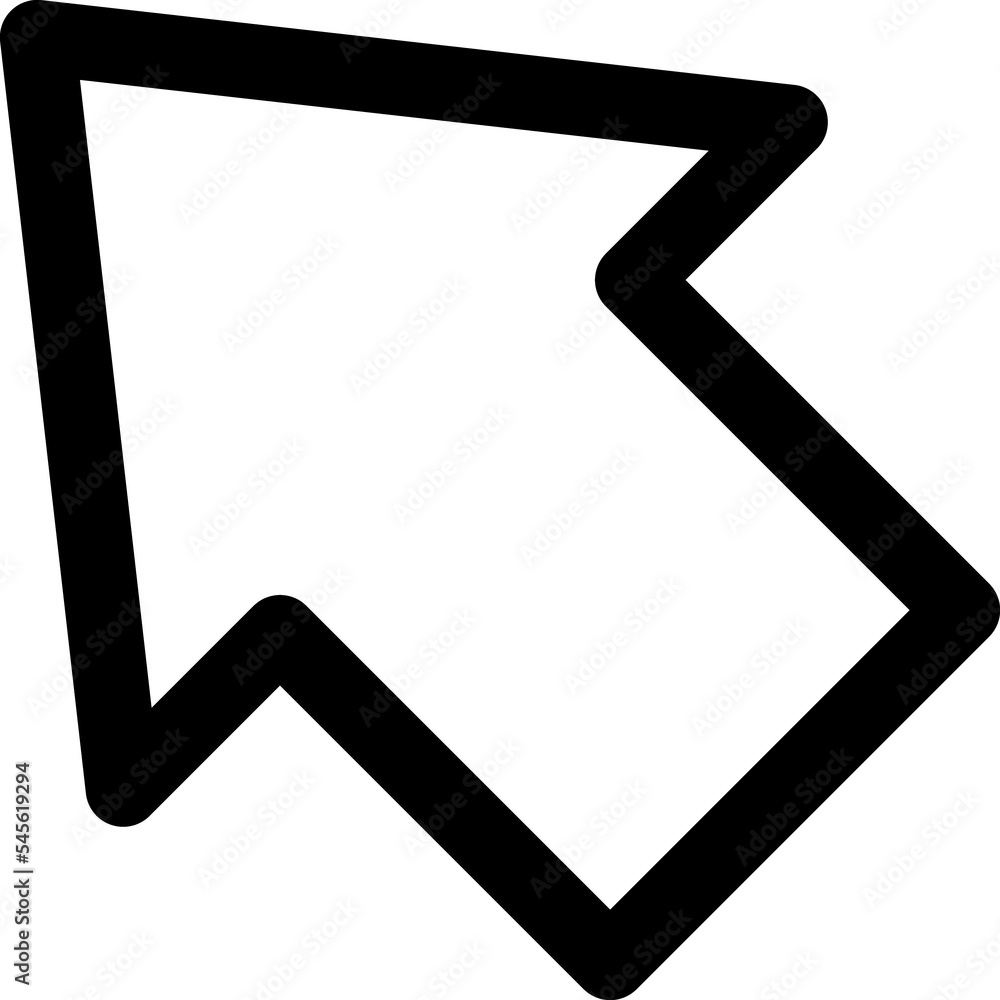 Cursor Click Linear Icon