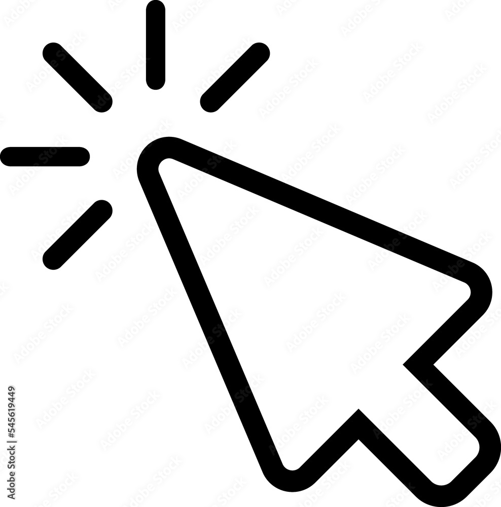 Cursor Click Linear Icon Cursor Click Linear Icon