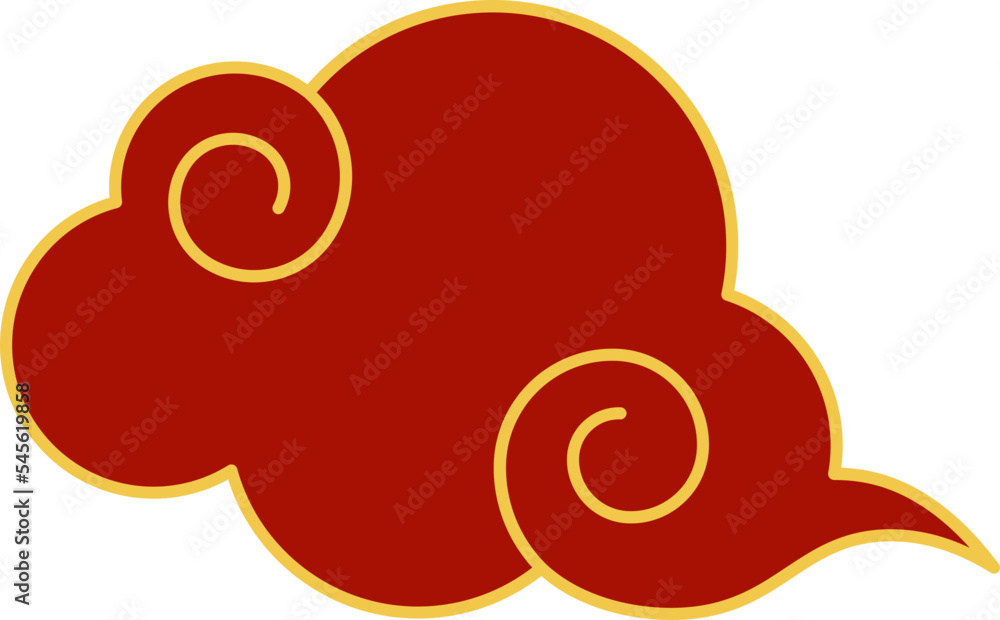 chinese new year imlek cloud vector