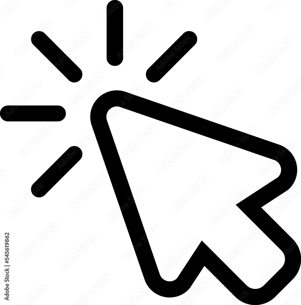 Cursor Click Linear Icon Cursor Click Linear Icon