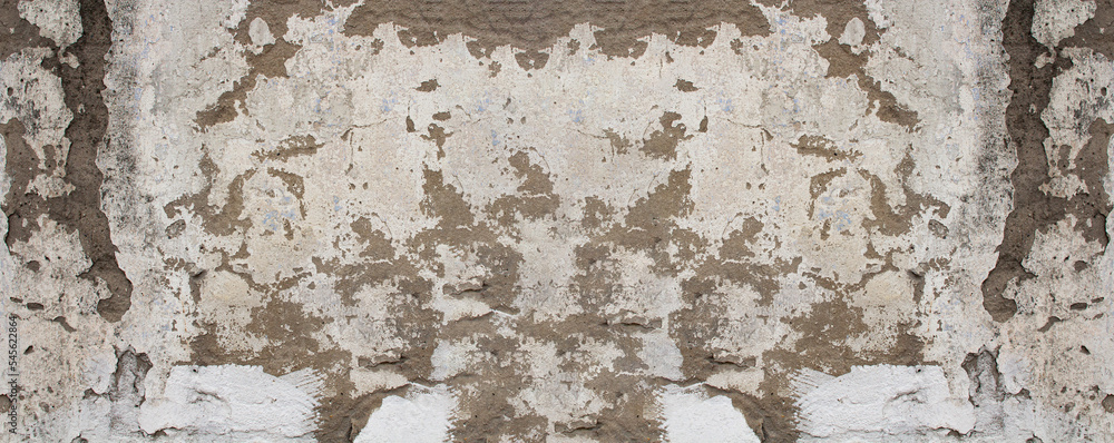 Stucco texture with paint residue