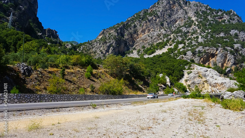 Mountain road near Aglasun, Turkey photo