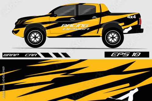 Car wrap graphic racing abstract background for wrap and vinyl sticker