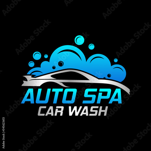 Car wash auto spa logo design symbol template vector illustration