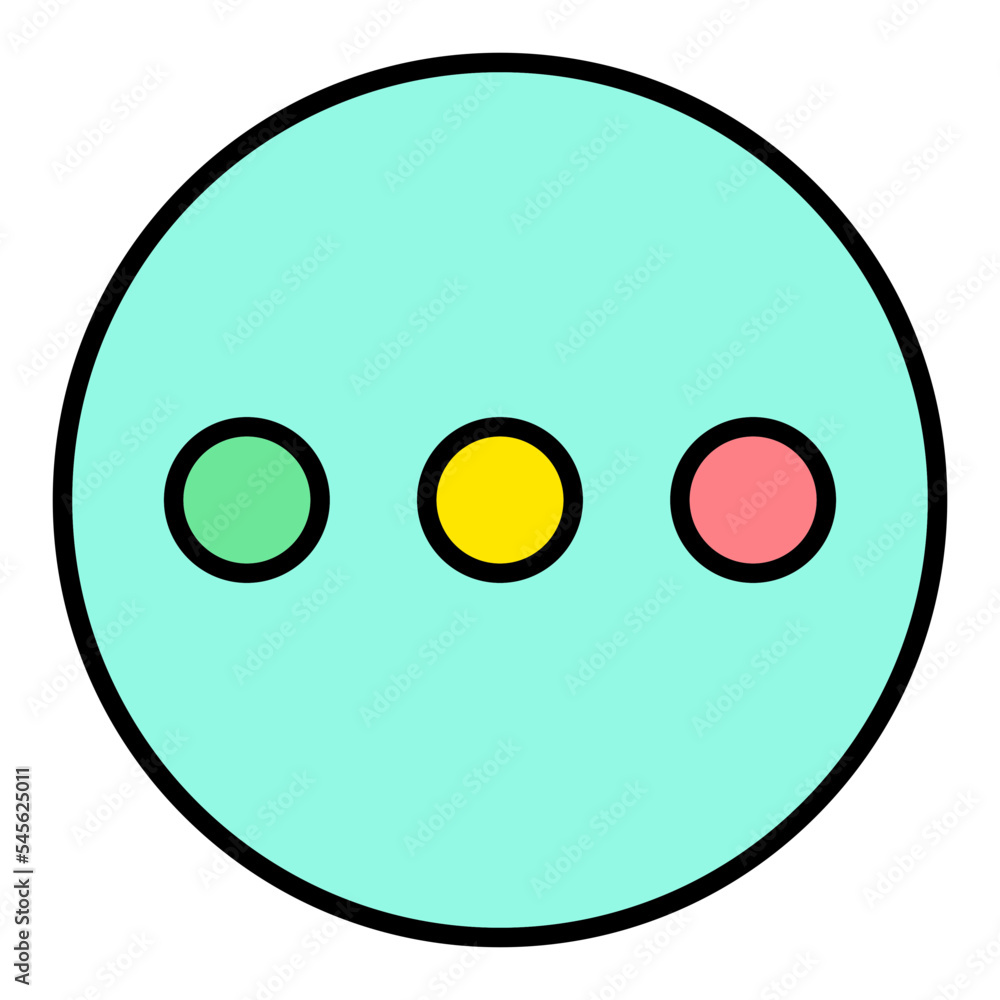 Ellipsis Filled Line Icon Ellipsis Filled Line Icon