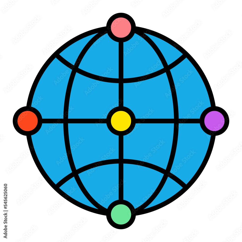 Internet Filled Line Icon Internet Filled Line Icon