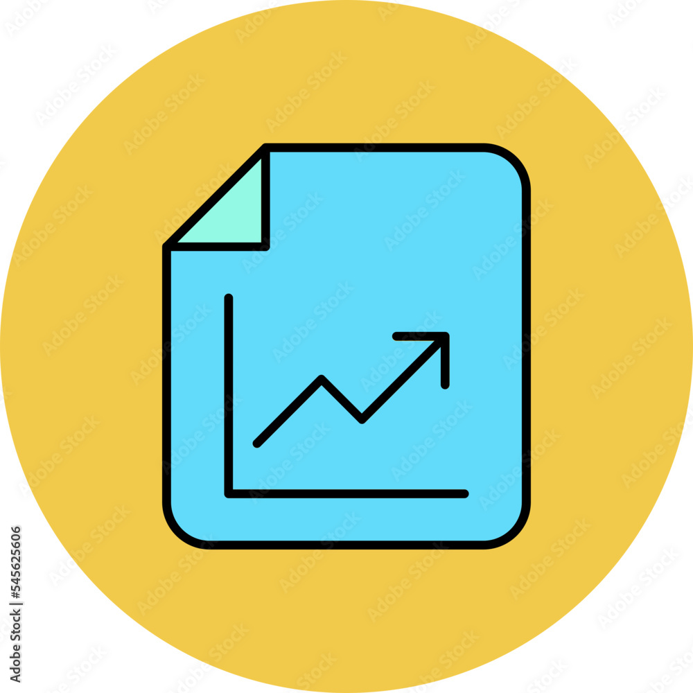 Statistics Multicolor Circle Filled Line Icon Statistics Multicolor Circle Filled Line Icon