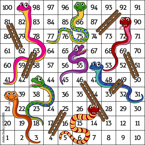 A snakes and ladders board game boardgame cartoon photo