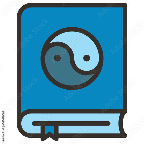 taoism book religion. yin yang symbol