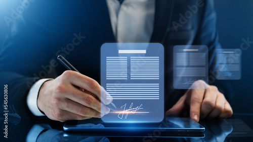 Digital signature. Document Management System and online