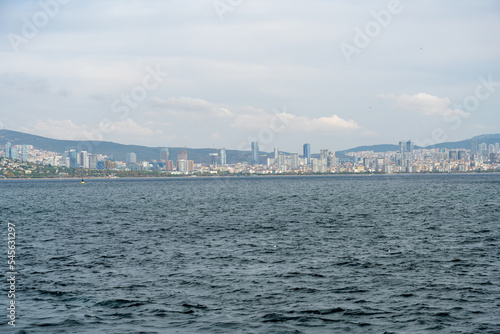 Istanbul, Turkey. 11 12 2022. View of the city and buildings of the Anatolian side of Istanbul from the sea. © DRBURHAN