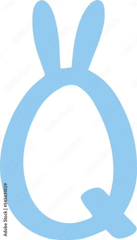 Easter Bunny Alphabet Q Easter Bunny Alphabet Q