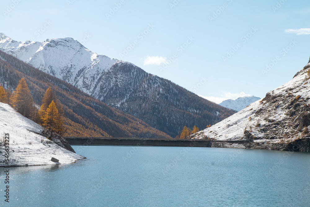 Barrage de Rochemolles, Bardonecchia, Italie Barrage de Rochemolles, Bardonecchia, Italie