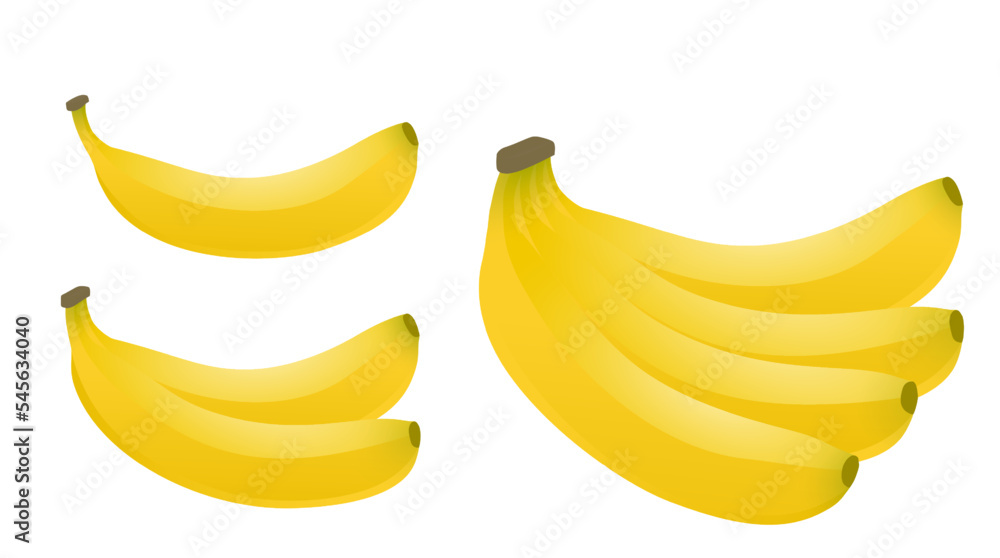 Graphic design vector material about bananas