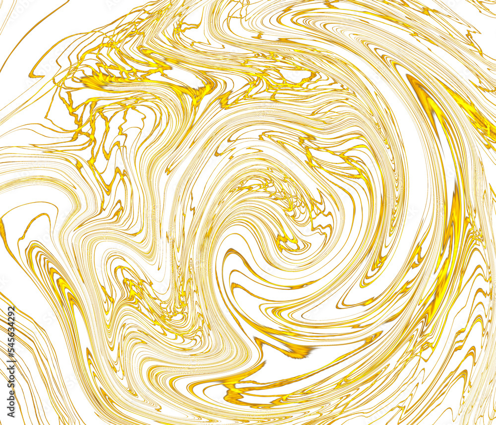 gold swirl abstract clip art on transparent background clipart Stock