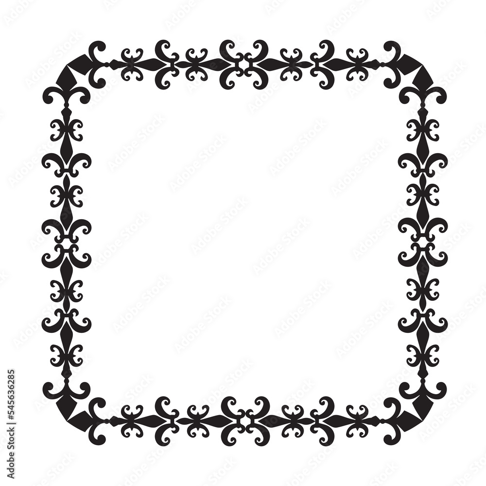 Frame, in the style of an ornament, Vector illustration eps 10, Art. Frame, in the style of an ornament, Vector illustration eps 10, Art.