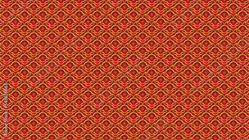 Traditional chinese pattern. Red golden asian luxury ornament.