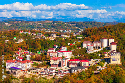 Sochi aerial panoramic view, Russia © saiko3p