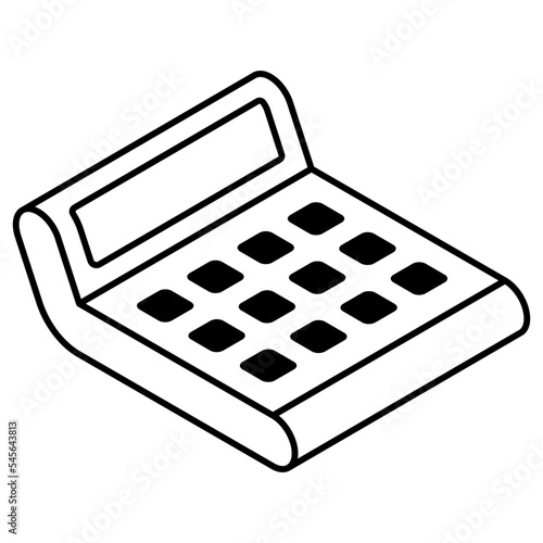       Modern style vector of calculator icon