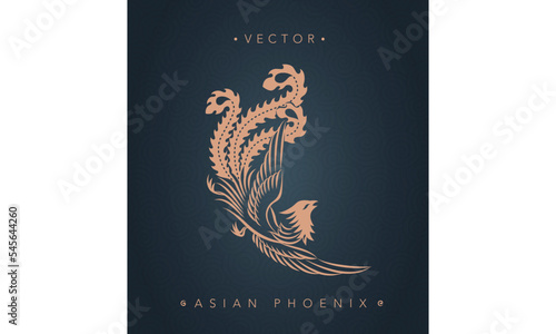 Asian traditional phoenix pattern ancient Chinese phoenix