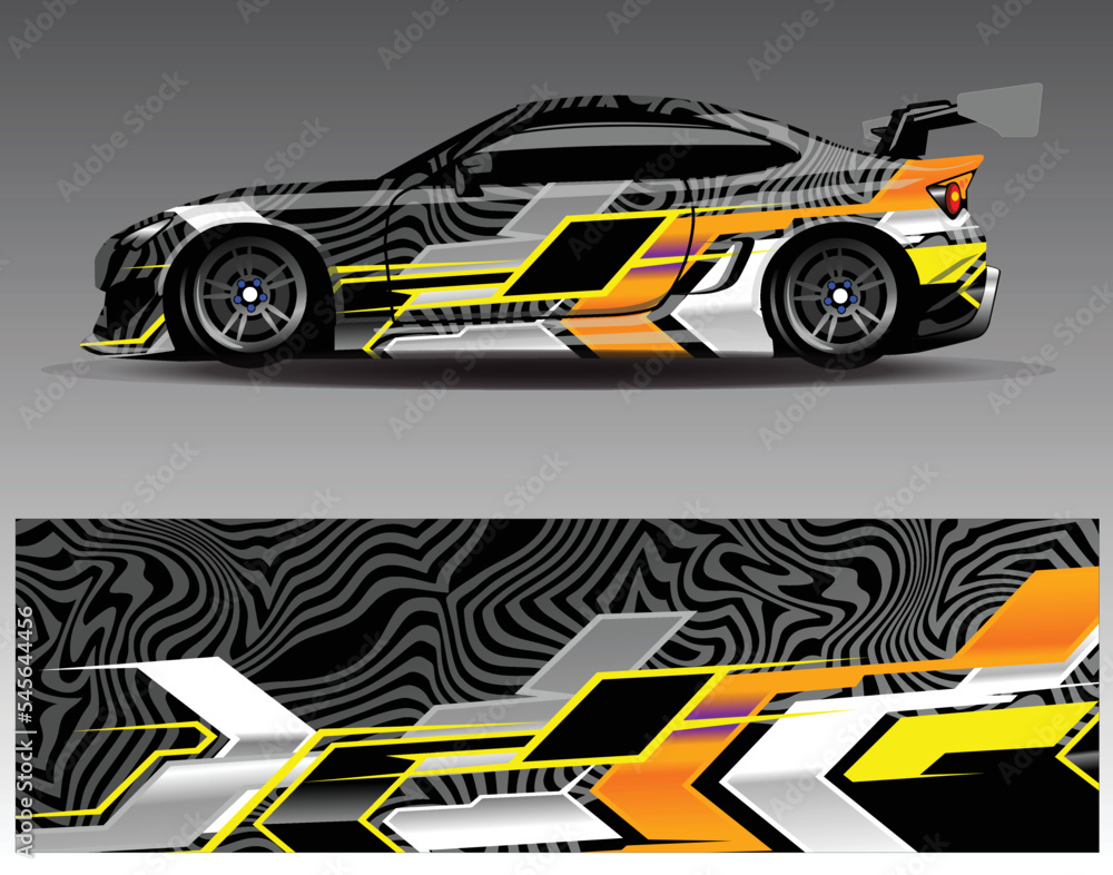 Car wrap decal design vector custom livery race rally car vehicle sticker and tinting Car wrap decal design vector custom livery race rally car vehicle sticker and tinting