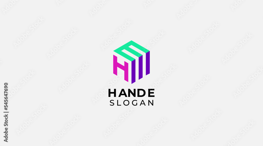 Letter H with hand logo icon sign vector template Letter H with hand logo icon sign vector template