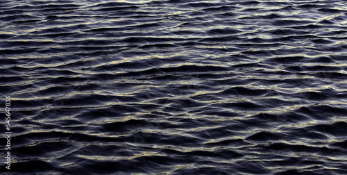 Texture or background of dark water in the sea