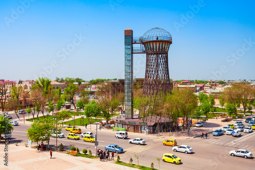Shukhov Water Tower in Bukhara, Uzbekistan photo