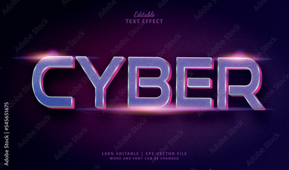 Cyber editable text effect style cinematic Cyber editable text effect style cinematic