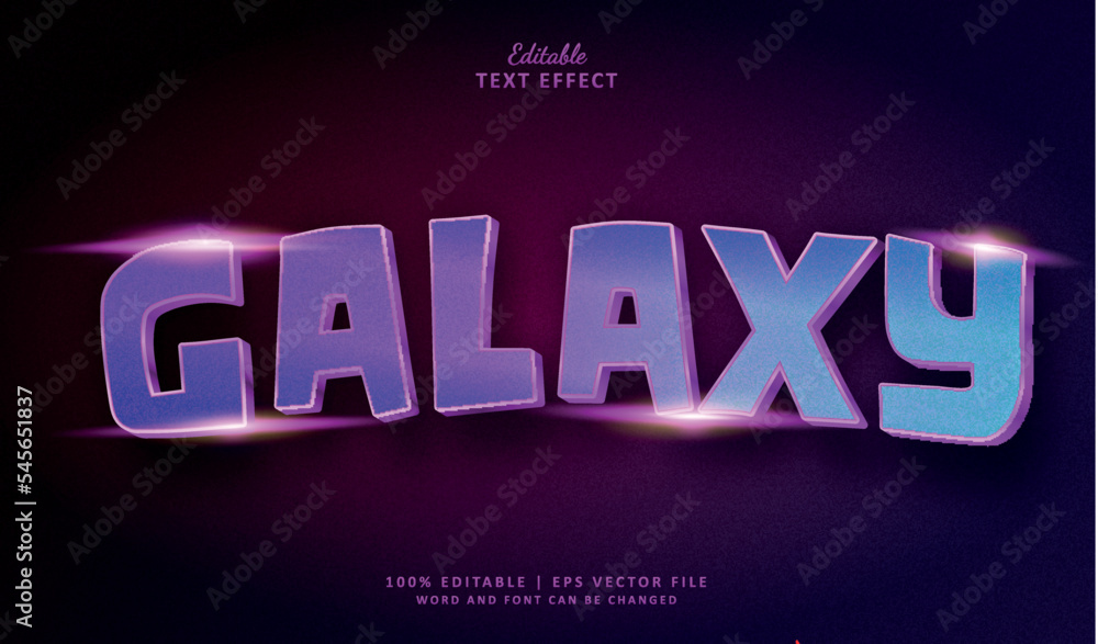 Galaxy editable text effect style cinematic Galaxy editable text effect style cinematic
