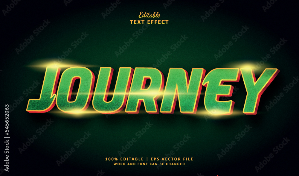Obraz premium Journey editable text effect style cinematic
