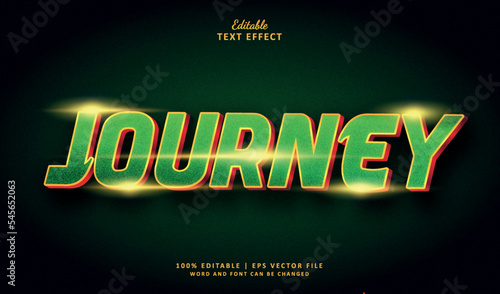 Journey editable text effect style cinematic