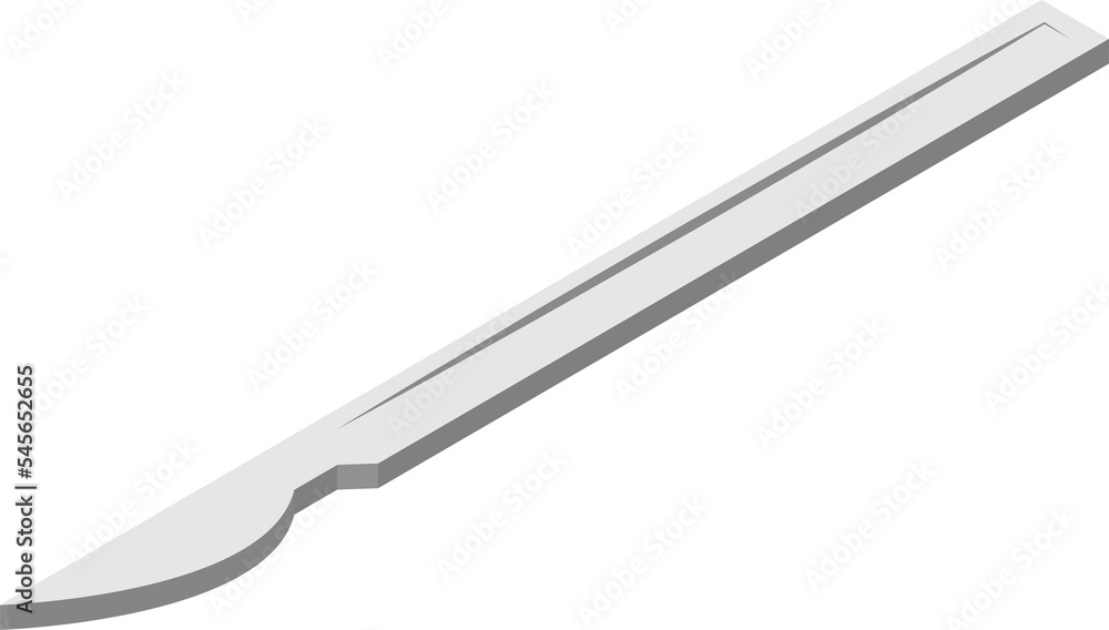 scalpel for hospital illustration in 3D isometric style scalpel for hospital illustration in 3D isometric style