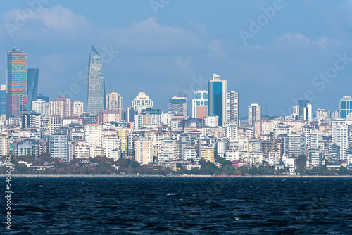 Istanbul  Turkey- 11 12 2022. Turkey  Istanbul  View of Sea of Marmara and buildings on coast. 