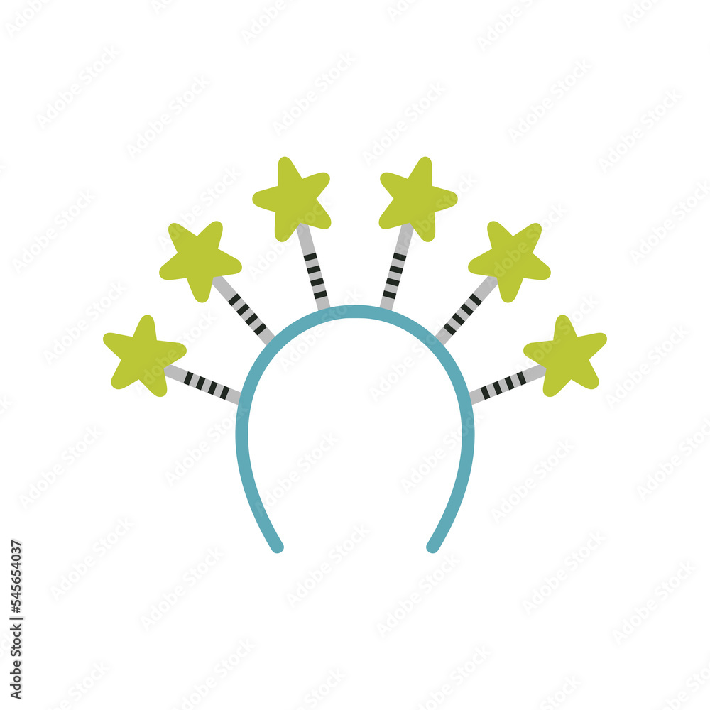 Illustration of a children's fancy headdress - bezel with stars. Fairy costume. Games, fun, theater and Halloween concept. Hand drawn vector illustration isolated on white background. Cute style Illustration of a children's fancy headdress - bezel with stars. Fairy costume. Games, fun, theater and Halloween concept. Hand drawn vector illustration isolated on white background. Cute style