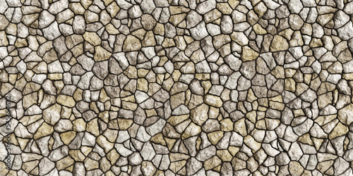 3d illustration of stone wall texture in interior and architecture, background