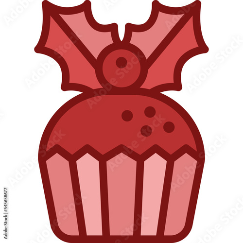 cupcake two tone icon