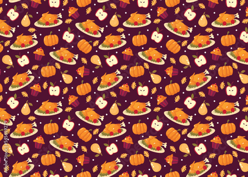 thanksgiving celebration pattern background