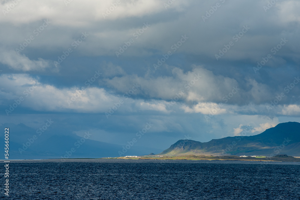 Coastal landscape in southern Iceland near Reykjavik