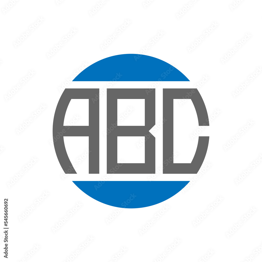 ABC letter logo design on white background. ABC creative initials circle logo concept. ABC letter design. ABC letter logo design on white background. ABC creative initials circle logo concept. ABC letter design.