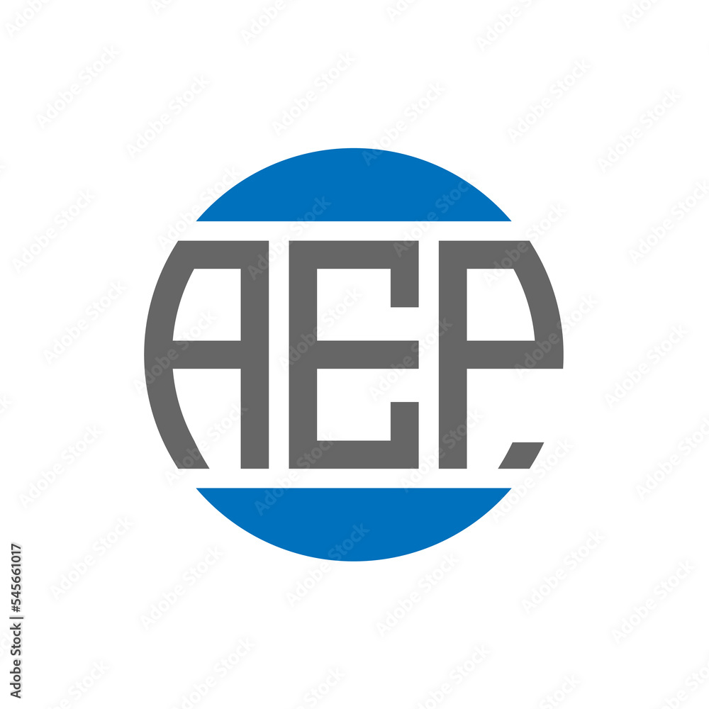 AEP letter logo design on white background. AEP creative initials circle logo concept. AEP letter design. AEP letter logo design on white background. AEP creative initials circle logo concept. AEP letter design.