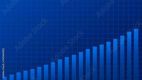 Abstract graph chart of stock market trade background.