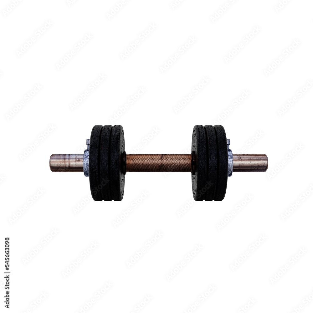 dumbbell isolated dumbbell isolated