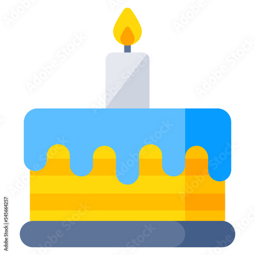 A perfect design icon of cake 
